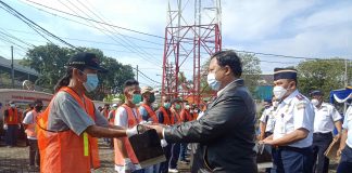 Padat Karya, Disnav Surabaya Libatkan 100 orang