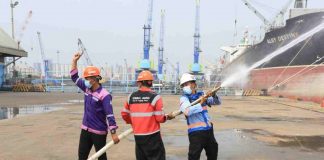 Bahaya Kebakaran, HSSE Regional Jatim Tanggap Darurat