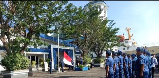 Peringati Hari Lahir Pancasila, UPT Perhubungan Laut Jatim dan Jateng Laksanakan Upacara Di Pelabuhan Tanjung Perak