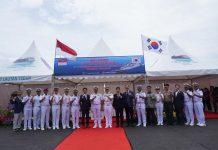 Terminal Jamrud Utara Kedatangan Kapal Perang Korsel