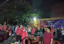 KSOP Gresik Selipkan Sosialisasi Keselamatan Kerja Diajang Nobar Indonesia Vs Thailand